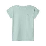 Pepe Jeans – Gigi PG5000031-508 – Camiseta azul de manga corta de corte relajado con logo estampado - Niña