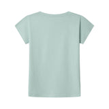 Pepe Jeans – Gigi PG5000031-508 – Camiseta azul de manga corta de corte relajado con logo estampado - Niña