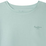 Pepe Jeans – Gigi PG5000031-508 – Camiseta azul de manga corta de corte relajado con logo estampado - Niña