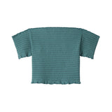 Pepe Jeans – Georgina PG5000033-558 – Top azul con hombros descubiertos de algodón y elastano - Niña