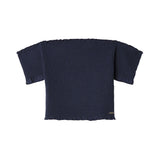Pepe Jeans – Georgina PG5000033-595 – Top azul con hombros descubiertos de algodón y elastano - Niña