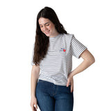 Pepe Jeans – Gertrudis PG5000047-800 – Camiseta de rayas de manga corta y corte relajado - Niña
