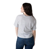 Pepe Jeans – Gertrudis PG5000047-800 – Camiseta de rayas de manga corta y corte relajado - Niña