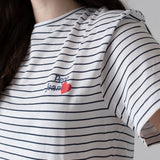 Pepe Jeans – Gertrudis PG5000047-800 – Camiseta de rayas de manga corta y corte relajado - Niña