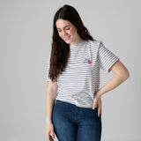 Pepe Jeans – Gertrudis PG5000047-800 – Camiseta de rayas de manga corta y corte relajado - Niña