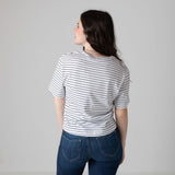 Pepe Jeans – Gertrudis PG5000047-800 – Camiseta de rayas de manga corta y corte relajado - Niña