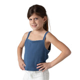 Pepe Jeans – Galadriel PG5000051-549 – Top azul de tirantes y punto pointelle 100% algodón - Niña