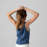 Pepe Jeans – Galadriel PG5000051-549 – Top azul de tirantes y punto pointelle 100% algodón - Niña