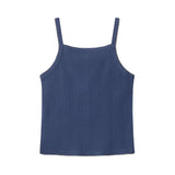 Pepe Jeans – Galadriel PG5000051-549 – Top azul de tirantes y punto pointelle 100% algodón - Niña