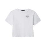 Pepe Jeans – Giana PG5000054-800 – Camiseta blanca de manga corta con logo estampado - Niña