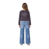 Pepe Jeans - Luana PG5000072-967 - Camiseta gris de manga larga con logo estampado - Niña