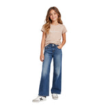 Pepe Jeans - Hana PG503154-432 - Camiseta elástica de manga corta con logo brillante - Niña