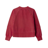 Pepe Jeans – Gabelle PG5800020-264 – Sudadera roja de cuello redondo con encajes - Niña