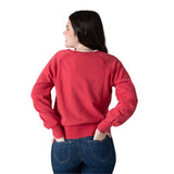 Pepe Jeans – Gabelle PG5800020-264 – Sudadera roja de cuello redondo con encajes - Niña