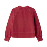 Pepe Jeans – Gabelle PG5800020-264 – Sudadera roja de cuello redondo con encajes - Niña