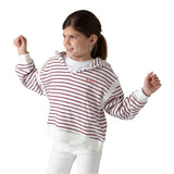 Sudadera blanca rayas Gardenia niña Pepe Jeans Konestilochic