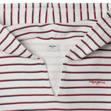 Pepe Jeans – Gardenia PG5800023-800 – Sudadera blanca de rayas con capucha - Niña