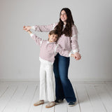 Pepe Jeans – Gardenia PG5800023-800 – Sudadera blanca de rayas con capucha - Niña