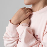 Pepe Jeans – Gab PG5800029-305 – Sudadera rosa de corte relajado con cuello redondo 100% algodón - Niña