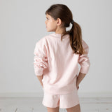 Pepe Jeans – Gab PG5800029-305 – Sudadera rosa de corte relajado con cuello redondo 100% algodón - Niña