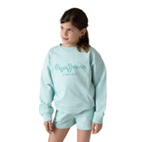 Pepe Jeans – Gab PG5800029-508 – Sudadera azul de corte relajado con cuello redondo 100% algodón - Niña