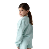 Pepe Jeans – Gab PG5800029-508 – Sudadera azul de corte relajado con cuello redondo 100% algodón - Niña