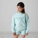 Pepe Jeans – Gab PG5800029-508 – Sudadera azul de corte relajado con cuello redondo 100% algodón - Niña