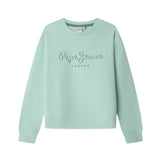 Pepe Jeans – Gab PG5800029-508 – Sudadera azul de corte relajado con cuello redondo 100% algodón - Niña