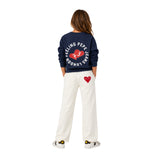 Pepe Jeans - Peyton PG5800038-595 - Sudadera azul marino 100% algodón de corte relajado - Niña