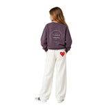 Pepe Jeans - Laurette PG5800041-451 - Sudadera morada de corte holgado con dibujo en la espalda - Niña