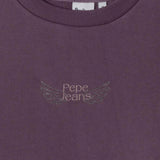 Pepe Jeans - Laurette PG5800041-451 - Sudadera morada de corte holgado con dibujo en la espalda - Niña