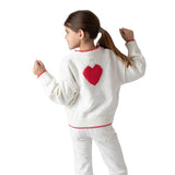 Pepe Jeans – Florence PG7000020-808 – Jersey blanco de rombos 100% algodón con bordado en la espalda - Niña