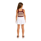 Pepe Jeans - Hyo PG7000024-287 – Top de punto 100% algodón con rayas de escote cuadrado y tirantes - Niña
