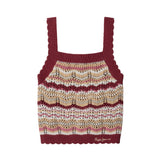 Pepe Jeans - Hyo PG7000024-287 – Top de punto 100% algodón con rayas de escote cuadrado y tirantes - Niña