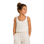 Top Frankie blanco Pepe Jeans niña | Top de punto Konestilochic
