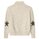 Pepe Jeans - Maureen PG7000033-432 - Jersey beige de cuello subido con logo intarsia - Niña