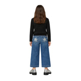 Pepe Jeans - Marla PG7000042-999 - Jersey negro de canalé con cuello Perkins - Niña