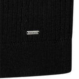 Pepe Jeans - Marla PG7000042-999 - Jersey negro de canalé con cuello Perkins - Niña