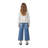 Pepe Jeans - Mavis PG7000044-933 - Jersey gris claro de lana con peplum y cuello redondo - Niña