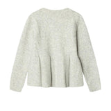 Pepe Jeans - Mavis PG7000044-933 - Jersey gris claro de lana con peplum y cuello redondo - Niña