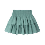 Pepe Jeans – Hazel PG9000011-558 – Falda corta azul con volantes de tejido dobby 100% algodón - Niña
