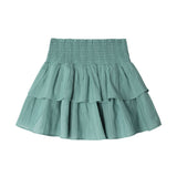 Pepe Jeans – Hazel PG9000011-558 – Falda corta azul con volantes de tejido dobby 100% algodón - Niña