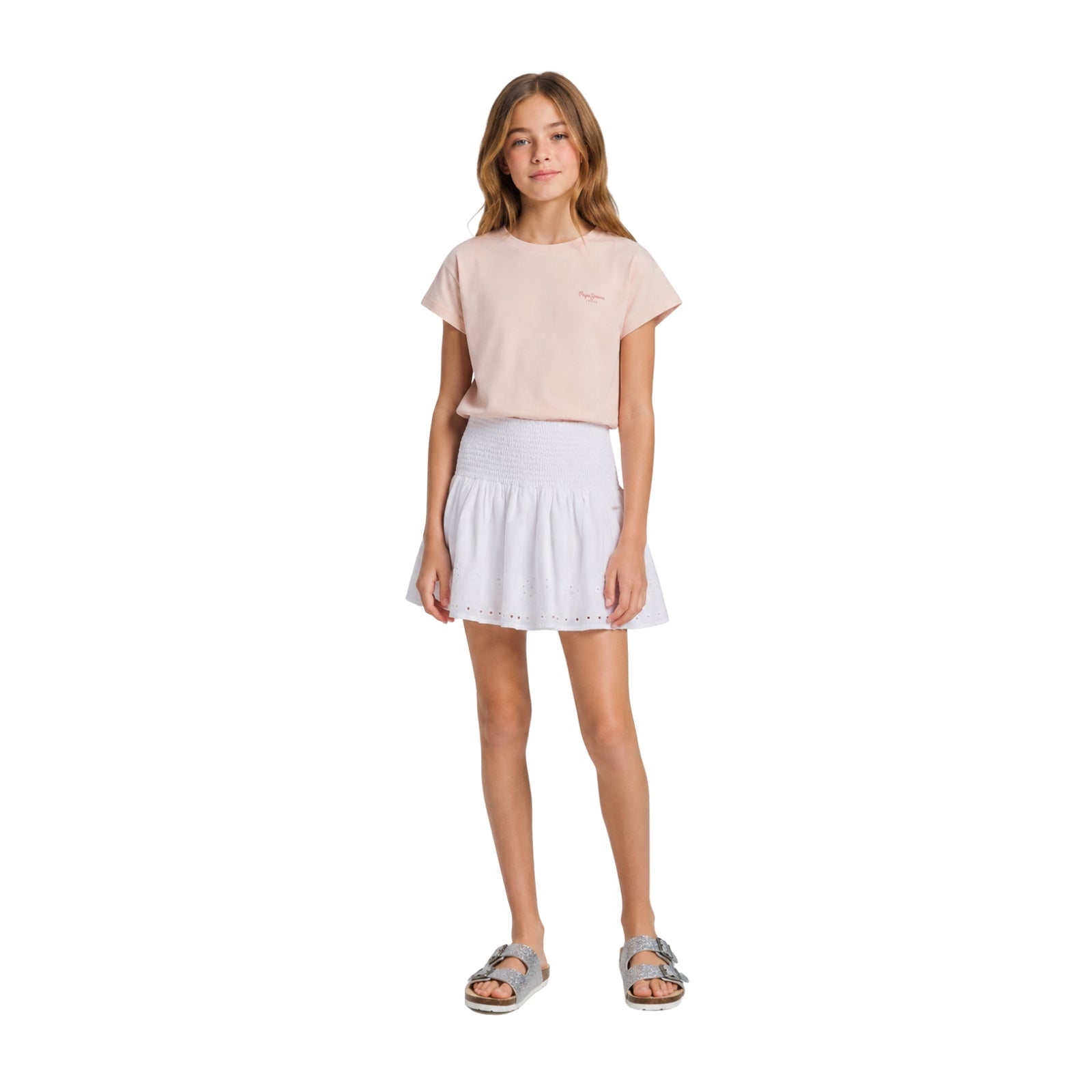 Falda blanca niña Pepe Jeans Holly | Moda infantil online Konestilochic