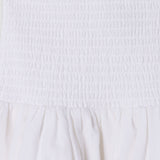 Pepe Jeans – Holly PG9000015-808 – Falda corta blanca de algodón y lino con detalles calados - Niña