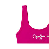 Pepe Jeans - PGB100004-377 – Bikini fucsia de secado rápido con forro delantero - Niña