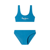 Pepe Jeans - PGB100004-517 – Bikini azul de secado rápido con forro delantero - Niña