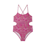 Bañador rosa Ditsy Pepe Jeans niña con flores verano Konestilochic