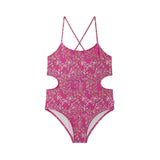 Bañador rosa Ditsy Pepe Jeans niña con flores verano Konestilochic