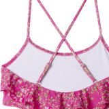 Pepe Jeans – Ditsy PGB100007-377 – Bañador rosa estampado de secado rápido con detalle cut-out - Niña