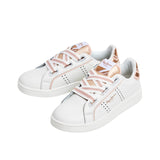 Pepe Jeans - Player Laces PGS000015-800 - Sneakers blancas de piel microperforada - Niña